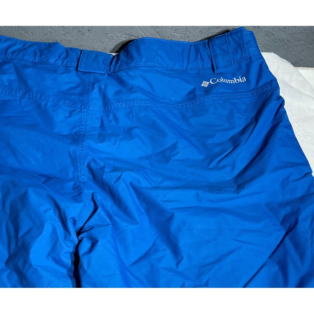 Columbia Mens XXL Arctic Trip Omni-Tech Snow Pants Blue Ski Snowboard XM0374 2XL